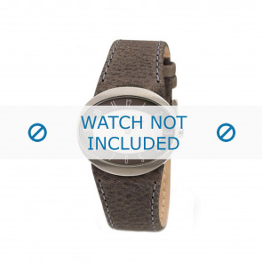 Bracelet de montre Boccia 3165-08 Cuir Gris 26mm