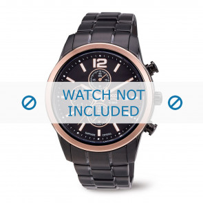 Boccia bracelet de montre 3759-04  Titane Noir
