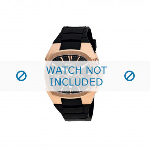Breil bracelet de montre BW0309 Caoutchouc Noir