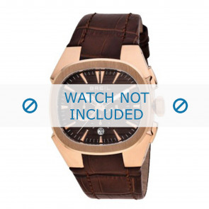 Breil bracelet de montre BW0305 Cuir Brun + coutures brunes