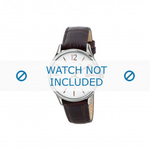 Breil bracelet de montre TW1556 / F660015413 Cuir Brun 19mm + coutures brunes