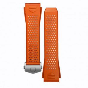 Bracelet de montre Montre intelligente Tag Heuer BT6231 Caoutchouc Orange