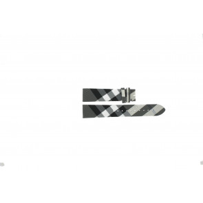 Bracelet de montre Burberry BU1377 / BU1378 Cuir Multicolore 20mm