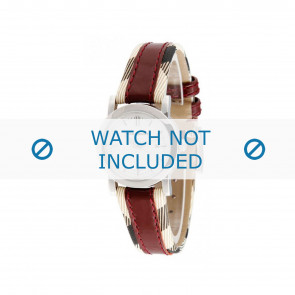 Bracelet de montre Burberry BU1397 Cuir Multicolore 16mm