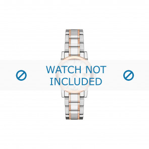 Bracelet de montre Burberry BU9127 Acier Bicolore 18mm