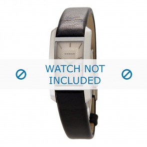 Bracelet de montre Burberry BU1053 Cuir souple Noir 14mm