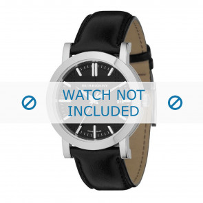 Bracelet de montre Burberry BU1382 Cuir souple Noir 20mm