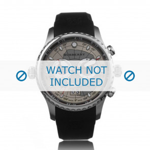 Bracelet de montre Burberry BU7505 Caoutchouc Noir 22mm