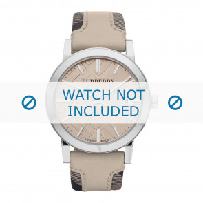 Bracelet de montre Burberry BU9021 Cuir Beige 20mm