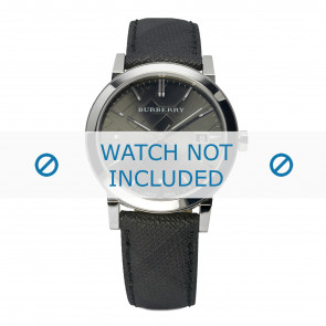 Bracelet de montre Burberry BU9030 Cuir Noir 20mm