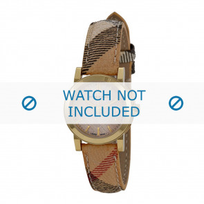Bracelet de montre Burberry BU9219 / BU9222 Cuir Multicolore 14mm