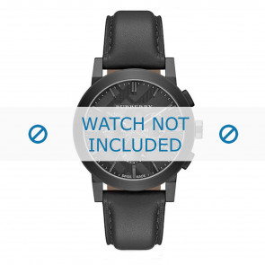Bracelet de montre Burberry BU9906 Cuir Noir 22mm