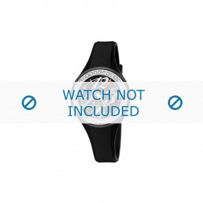Bracelet de montre Calypso K5567-3 Caoutchouc Noir 16mm