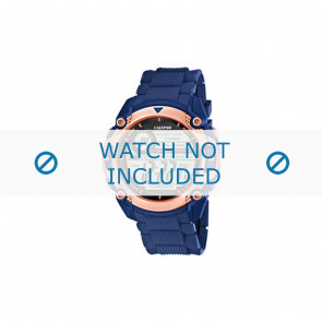 Bracelet de montre Calypso K5577-8 Caoutchouc Bleu 22mm