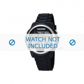 Bracelet de montre Calypso K5667 Caoutchouc Noir 20mm