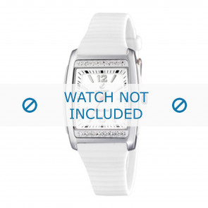 Bracelet de montre Calypso K6053 / K6054-1 Plastique Blanc 19mm