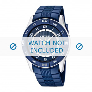 Bracelet de montre Calypso K6062-2 Caoutchouc Bleu 24mm