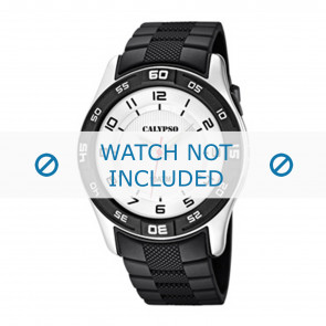 Bracelet de montre Calypso K6062-3 Caoutchouc Noir 24mm