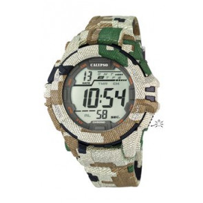 Bracelet de montre Calypso K5681-3 Plastique Camouflage 21mm