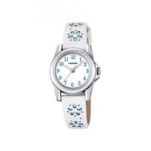Bracelet de montre Calypso K5712/4 Cuir Blanc 14mm