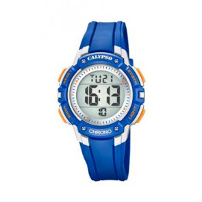 Bracelet de montre Calypso K5739-2 / BC09881 Plastique Bleu 19mm