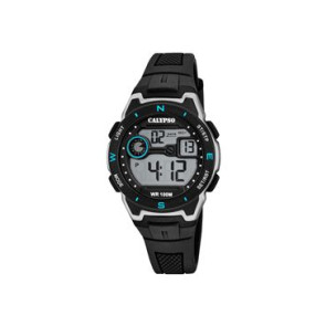 Bracelet de montre Calypso K5853/4 Caoutchouc Noir 12mm