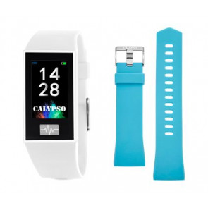 Bracelet de montre Montre intelligente Calypso K8500-1 Plastique Turquoise 13mm