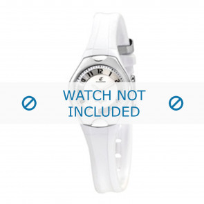 Bracelet de montre Calypso K5163-7 Plastique Blanc 10mm