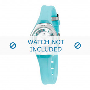 Bracelet de montre Calypso K5163-D Plastique Turquoise 10mm