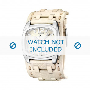 Calypso bracelet de montre K5224/1 Cuir Blanc 26mm