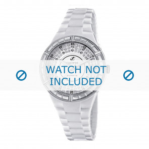 Bracelet de montre Calypso K5582 Plastique Blanc 15mm