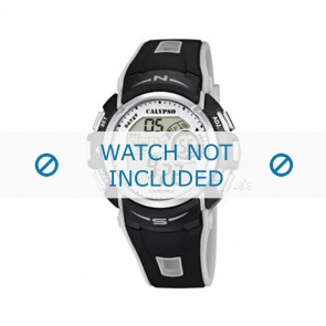Bracelet de montre Calypso K5610.8 Caoutchouc Noir 21mm