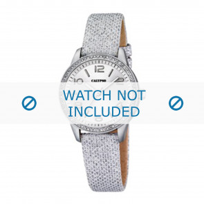 Calypso bracelet de montre K5652-1 Cuir Argent
