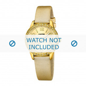 Bracelet de montre Calypso K5652-2 Cuir Plaqué or 14mm