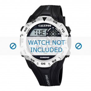 Bracelet de montre Calypso K5665-1 Plastique Noir 25mm