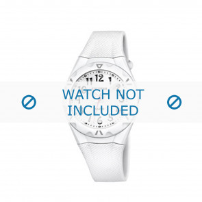 Bracelet de montre Calypso K6064-1 Plastique Blanc crème 12mm