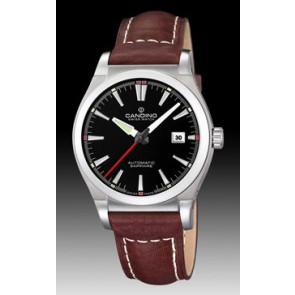 Bracelet de montre Candino C4439-2 / C4441-2 Cuir Brun 21mm