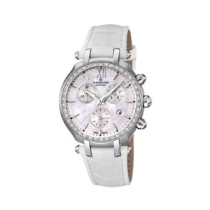 Bracelet de montre Candino C4522 Cuir Blanc
