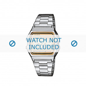 Bracelet de montre Casio A158WEA-9EF / 70647733 Acier 18mm
