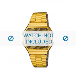 Casio bracelet de montre A168WEGC-5EF / A168WEGC-5 Métal Or (dorée) 18mm 