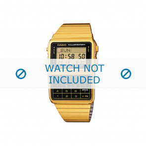 Bracelet de montre Casio DBC-611GE-1EF / DBC-611GE-1 / 70649742 Acier Plaqué or 22mm
