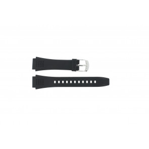 Casio bracelet de montre EFA-124-1AVW En caoutchouc Noir 20mm 