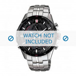 Casio bracelet de montre EQS-A500DB-1AVER / 10427996 Métal Argent 22mm