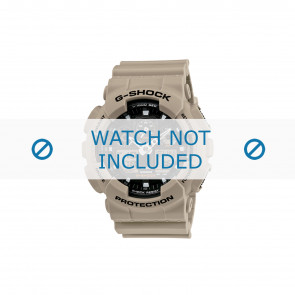 Casio bracelet de montre 10443549 Plastique Blanc creme 16mm 