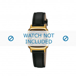 Bracelet de montre Casio LA670WEA-1EF / LA670WEA-1 / 10433814 Cuir Noir 13mm