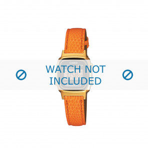 Bracelet de montre LA670WEGL-4A2EF / LA670WEGL-4A2 / 10487172 Cuir Orange 14mm