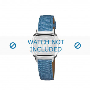 Bracelet de montre Casio LA670WEL-2A2EF / LA670WEL-2A2 Cuir Bleu 13mm