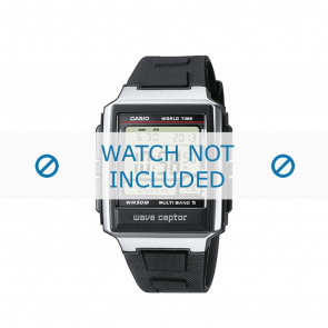 Bracelet de montre Casio WV-59E-1AVEF / WV-59E-1A Plastique Noir 20mm