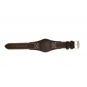 Fossil bracelet de montre CH2599 Cuir Brun foncé 22mm