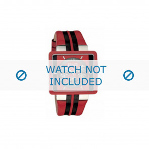 Bracelet de montre Dolce & Gabbana DW0064 Cuir Rouge 11mm